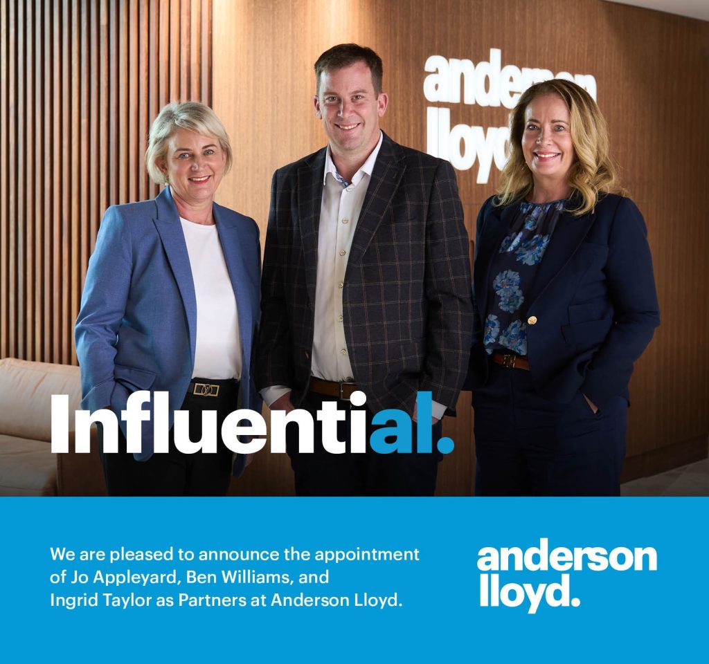 Anderson Lloyd attracts three senior partners from Chapman Tripp ...